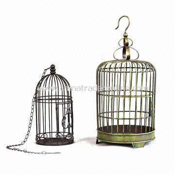 Metal Hanger or Table Cage, Used for Candle and Birds, Suitable for Decorating Garden