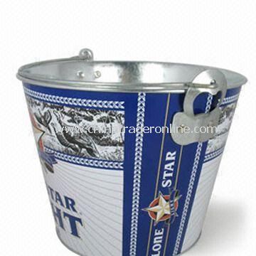 Metal Ice Bucket with 5L Capacity, OEM Orders are Welcome from China