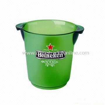 Plastic Ice Bucket, Customized Designs are Accepted, Suitable for Promotional Purposes