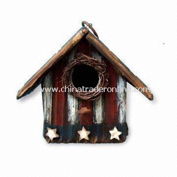 Wooden Birdhouse, for Thanksgiving or American National Day Decoration from China