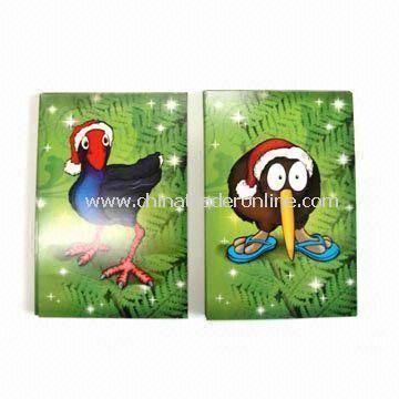 Animal Christmas Greeting Cards, Made of 210gsm Ivory Paper with 4C Printing from China