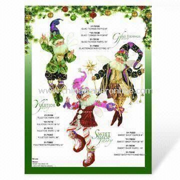 Christmas Card Printing with Full Color, Made of Cardboard Paper from China