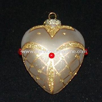 Christmas Glass Ball/Ornament with Inner Print in Various Colors, Measures &Oslash;10cm