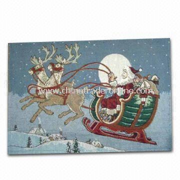 Christmas Ornament/Placemat, Various Designs are Available, Made of 65% Polyester and 35% Cotton from China