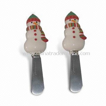 Christmas Ornaments with Porcelain Handle and Metal Knife