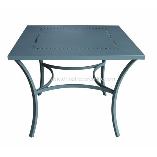 Aluminium Table with Poker Pattern