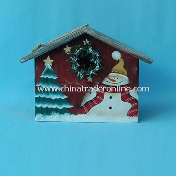 Bird House with Snowman, Suitable for Christmas Decorations, Made of Wood from China