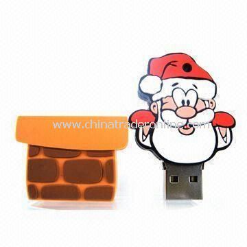 Chimney Santa Claus-designed Bootable USB Flash Drive with 1 to 8GB Memory Capacities