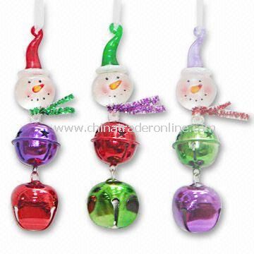 Christmas Ornaments, Glass Snowman Ornaments, OEM Orders Welcome