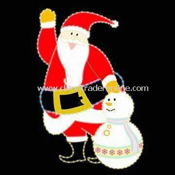 Decorative Light of Santa Claus Collage, Measuring 62 x 60cm from China