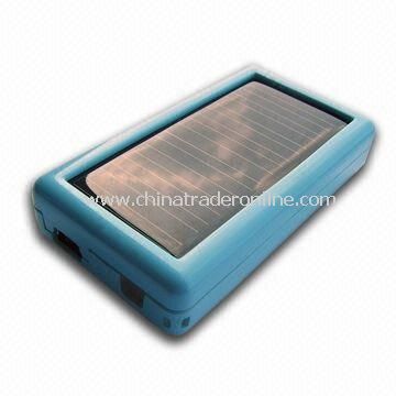 Mini Solar Charger with 5.0 to 5.5V DC Input Voltage and 680mAh/3.7V Capacity