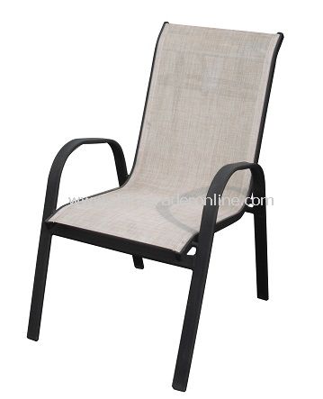 Outdoor Furniture Aluminum Sling Dining OPP Chair from China