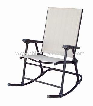 Patio Sling Folding Rocking Chair