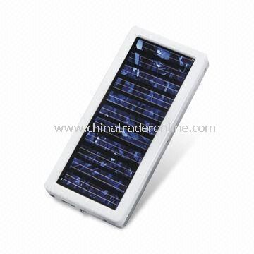 Portable Solar Charger with 700mA Output Current, Measures 94 x 42 x 12mm