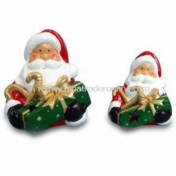 Santa Claus Shaped Craft, Made of Enamel and Zinc Alloy, Customized Specifications are Accepted from China