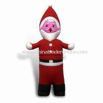 Santa Claus USB Flash Drive with 10Mbps Reading and 7Mbps Writing Speed