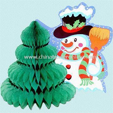 Snowman Honeycomb Decoration for Christmas from China