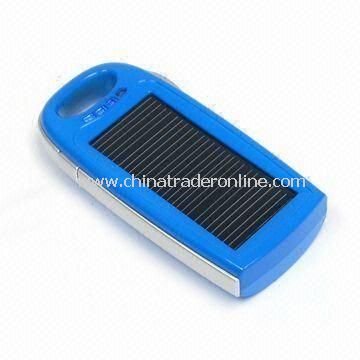 Solar Charger, with 1,100mAh/3.7V Capacity, and 5.0 to 5.5V DC Input Voltage from China