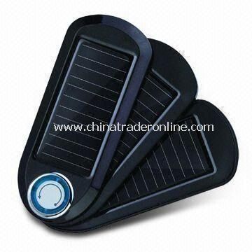 Solar Charger with Magnet on Back, Suitable for Mobile Phones, Digital Cameras, MP4 or MP3 Players