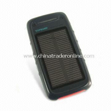 Solar Chargers with 2,800mAh/3.7V Capacity, Used for Camera, PDA, and MP3/MP4 Player