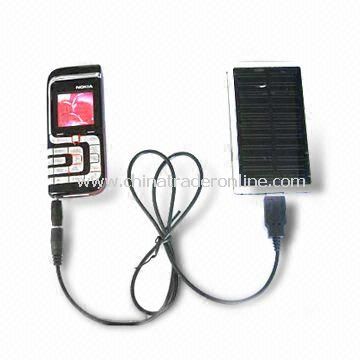 Solar Power Charger with 1.1W Power, 5.5V Voltage, and 200mA Current from China