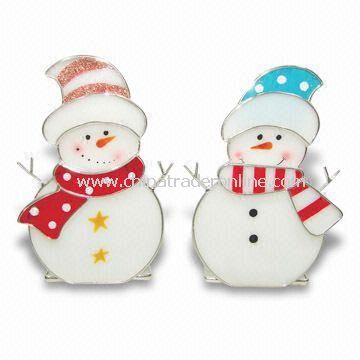 Stained Glass Snowman Ornament, Glass Crafts, Fashion Pendants, OEM Orders are Welcome