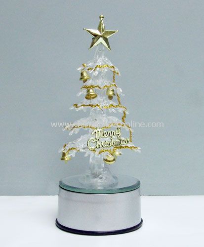 USB 7 color crystal  rotate tree