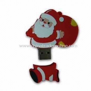 USB Flash Drive in Santa Claus Shape, with Bootable Function and Ten Years Data Retention