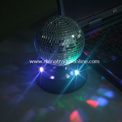 USB mirror ball with LED details