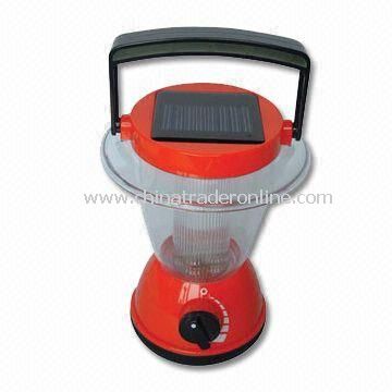 6LED Solar Camping Lanterns/Lamp, 4V50mA (0.2W), with Two 1.2V 600mA NI-CD Storage Batteries