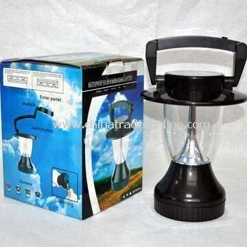 Camping Solar Lantern with 9V DC Input Voltage, Can Work for Eight to Ten Hours When Fully Charged