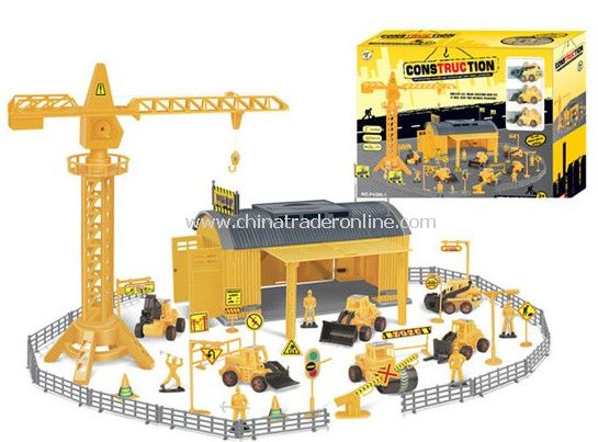 construction engineering Pretend Sets with 3 engineering plastic cars