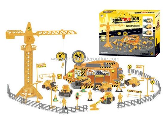 construction engineering Pretend Sets with 3 engineering plastic cars from China
