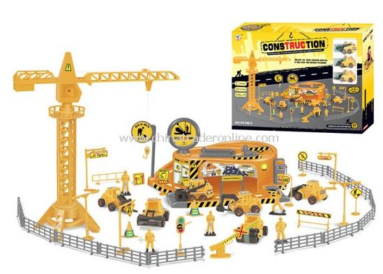 construction engineering Pretend Sets with 3 engineering plastic cars