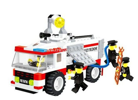 FIRE ENGINE toy bricks, building blocks