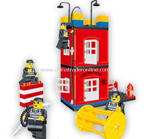 FIRE PROTATION - DRILLING SCENE toy bricks, building blocks from China