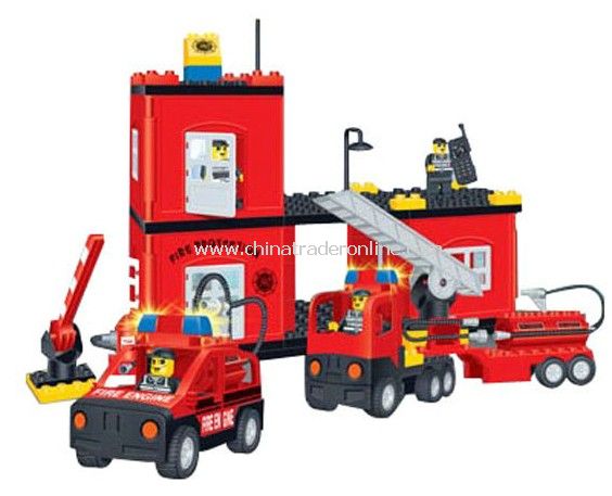 FIRE PROTATION HEADQUARTERS toy bricks, building blocks