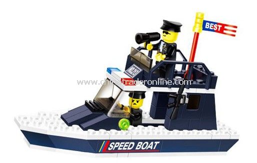 PARTOL BOAT building blocks, toy bricks from China