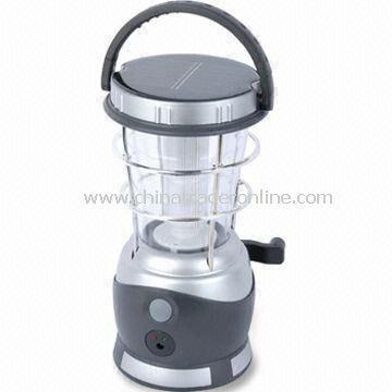 Solar and Dynamo Camping Lantern with 15 Pieces LED Light Source from China