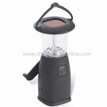 Solar Camping Lantern, Available with Mobile Charger and 6V/80mAh Battery Capacity from China