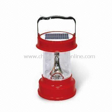 Solar Camping Lantern with 220V AC Voltage and 4V/3.5Ah Battery, Measuring 18 x 18 x 27cm