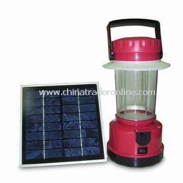 Solar Camping Lantern with NiCd Rechargeable Battery and 70,000 Hours Lifespan