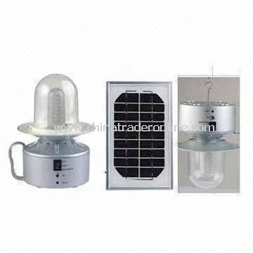 Solar Camping Lanterns with Panel, Made of ABS Plastic, AC Rechargeable Adaptor from China