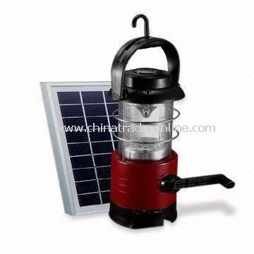 Solar Camping Light, with Compass and Cell Phone Charger from China