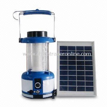 Solar Lantern/Camping Lamp/Hand Light with 8 to 14 Hours Battery Charging Time, Made of PS or ABS