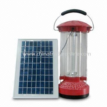 Solar Lantern/Camping Lamp/Hand Light with White Color, Measures 12 x 12 x 15cm from China