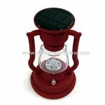 Solar Lantern with Seven LEDs, Solar Panel and NiCd Battery, Used for Camping