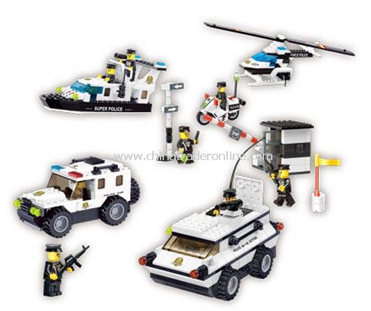 SUPER POLICE toy bricks, building blocks