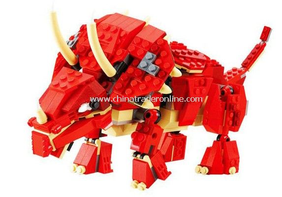 TRICERATOPS toy bricks, building blocks from China