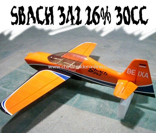GASOLINE Airplane Model - Sbach 342 26% 30CC from China